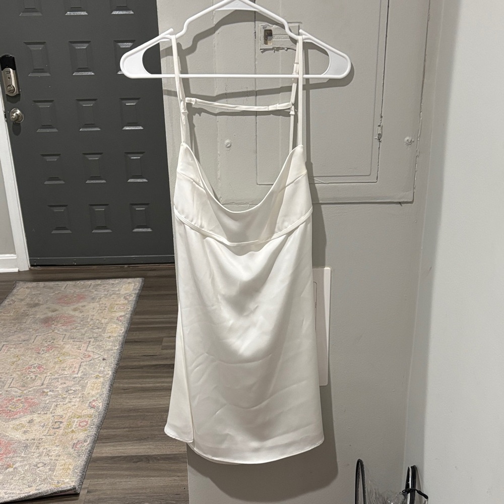 White mini dress